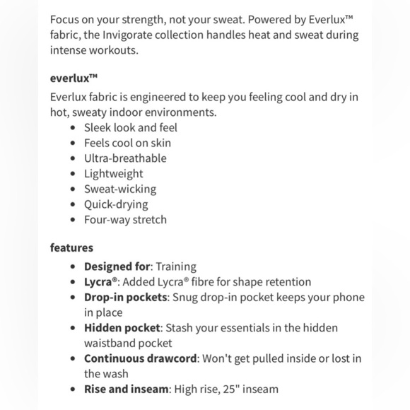 Lululemon 10 Invigorate High-Rise Tight 25" Tru Navy High-Waisted legging VGUC - Picture 9 of 13